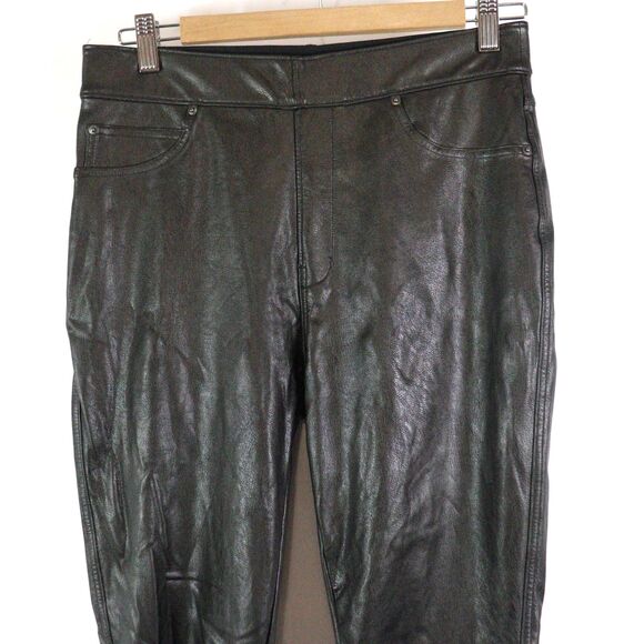 EC Spanx Slim Straight skinny Faux Leather Pant size M - Picture 4 of 7